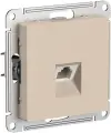 Компьютерная розетка rj45 Systeme Electric Atlasdesign песочный, кат 5е ATN001283