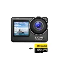 Экшн камера SJCam SJ10 Pro Dual Screen Black, с картой памяти 128 ГБ, с креплением, 4K Ultra HD
