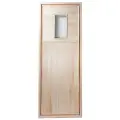 Дверь для бани со стеклом осина Вологда без петель (1700х700 мм, 22 кг)