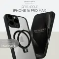Пластиковый чехол BROSCORP на Apple iPhone 16 Pro Max (Айфон 16 Про Макс), с Magsafe, прозрачная глянцевая панель