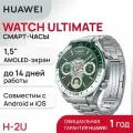 Смарт-часы HUAWEI WATCH Ultimate Steel-color Zircon-based Amorp Alloy Case, Titanium Strap(WDS-B19)