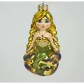 Елочная игрушка  Русалочка 11 см (стекло) Эвис ручная роспись