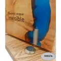 Магнитный напольный стопор для двери Magnetic stopper INVISIBLE D2 никель