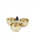 Тройная чаша для орехов Wyatt Gold