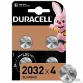 Батарейка DURACELL Lithium CR2032, 4 штуки (4 штуки в одном блистере)