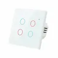 UNS H Сенсорный умный выключатель Tuya ZigBee, EU White 4 Gang