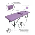 Массажный стол, кушетка косметолога, с вырезом для лица, 180х60 Сиреневый