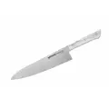 Нож кухонный Samura Harakiri шеф 208 мм, корроз.-стойкая сталь, белый акрил. SHR-0085AW