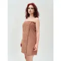 Парео для бани и сауны женское махровое BIO-TEXTILES размер S-L (70*120) Мокко