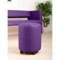 Пуф MONOFIX йокки в прихожую, для туалетного столика, в пвз, экокожа фиолетовый