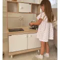 Детская кухня Sitstep деревянная игровая дуб сонома белый