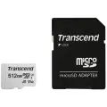 Карта памяти Transcend micro SDXC 512Gb 300S UHS-I U3 V30 A1 + ADP (100/85 Mb/s)