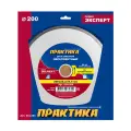 Диск алмазный несегментный ПРАКТИКА Эксперт-керамогранит 200 х 25,4/22 мм, (1 шт.) короб (034-304)