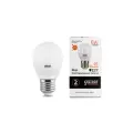 Лампа Gauss Elementary Шар 6W 420lm 3000K Е27 LED 53216 (12 шт)