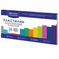 Пластилин классический BRAUBERG академия классическая, 24 цвета, 480 г, стек, высшее качество, 106424 Набор - 8 шт.