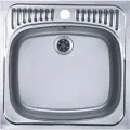 Мойка кухонная Alveus Basic 130 металлическая, 46x46, квадратная