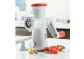 Мясорубка Tupperware Fusion Master, пластик, металл, белая, красная