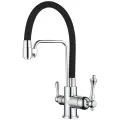 Смеситель для кухни GANZER GZ77025-C с гибким изливом под фильтр