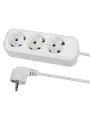 Удлинитель 3 гнезда, 7 метров, с/з, 16 А, 3680 Вт, белый, народный У1-33052, TDM SQ1303-1403 (1 шт.)