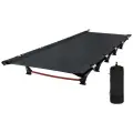 Кровать складная кемпинговая / туристическая раскладушка облегченная (черный)