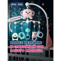 Детский мобиль на кроватку для новорожденных музыкальный Play Okay, блок с игрушками и регулировкой громкости, карусель успокаивающая малыша - Розовый