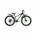 Велосипед горный SITIS CROSSER 7SP HD 26(2025) Black-Blue-Green/чёрный-синий-зеленый для подростков на рост 145-160 см