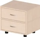 Комод СитиМебель-1 Ширина 40 см, Глубина 50 см, Высота 45 см, цвет: дуб молочный