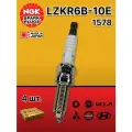 Комплект свечей зажигания (4 шт.) NGK LZKR6B-10E 1578 для автомобилей Hyundai, Kia, Volvo, Mitsubishi, Fiat, Smart