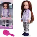 Кукла Ardana Baby, 45 см, в фиолетовом жилете, кофте, брюках, в коробке