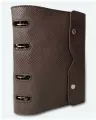 Тетрадь на кольцах со сменным блоком А5 кожа натуральная Zem аризона (темно-коричневый) KAZA