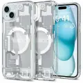 Чехол Spigen на Apple iPhone 15 (ACS07037) Ultra Hybrid MagFit Zero One / Спиген чехол для Айфон 15 MagSafe внутренности, противоударный, с защитой камеры, белый