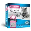 Cats way Box White Cat Litter With Babypowder наполнитель комкующийся для кошачьего туалета с ароматом детской присыпки (коробка)