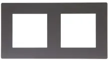 Рамка Simon 24 Harmonie двухместная графит (2400620-038)