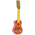 Гитара-игрушка детская Djeco (Джеко), дерево, красный, желтый