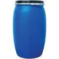 Бочка пластиковая Родемос, с крышкой, 127 л, синяя, цилиндрическая