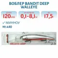 Воблер BANDIT DEEP WALLEYE, 120 мм, 17,5 гр, цвет A40