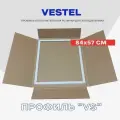 Уплотнительная резинка для холодильника Vestel Вестел - 84 x 57 см / серии GN 330 - 385, MCB, SN / Профиль - под планку