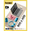 Коврик для мышки большой BOOZO Desk mate s, кожаный коврик для мыши, коврик для мышки компьютерный, бежевый