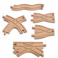 Детская деревянная железная дорога, Набор дополнительных деревянных развилок и рельс