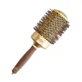 Термобрашинг Olivia Garden EXPERT BLOWOUT SHINE Wavy Bristles Gold&Brown 65, для распутывания волос бежевый/коричневый 1 шт.