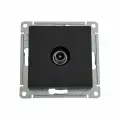 TV розетка Systeme Electric (Schneider Electric) ATLASDESIGN оконечная 1DB, механизм, карбон ATN001091