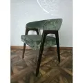 Стул-кресло Comfort - 018, ткань шенилл, массив дерева бук, тонировка ножек венге