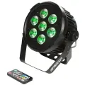 PROCBET PAR LED 7-15 RGBWA+UV PL светодиодный прожектор par 7 шт. светодиодов по 15 вт rgbwa+uv пластиковый корпус малошумный 40°