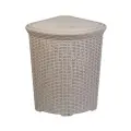 Корзина для белья violet угловая Ротанг 60 л 1 латте 58 см 40.5 см 1 шт. 60 л 40 см без рисунка