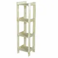 Стеллаж деревянный, 4 полки, 115х31х28 см