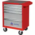 Тележка инструментальная, 5 ящиков, оптима, красная мастак 521-05581MR
