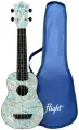 FLIGHT TUS-40 UNICORN укулеле Travel, сопрано, верхняя дека липа, корпус пластик, рисунок единорог