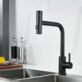 Смеситель для кухни с выдвижным изливом SHEVANIK S263H черный