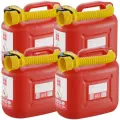 Канистры ГСМ Classic красная, 5 л х 4 шт, Oktan