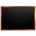 Доска для мела магнитная Brauberg 236895, 100х150см, черная, деревянная окрашенная рамка